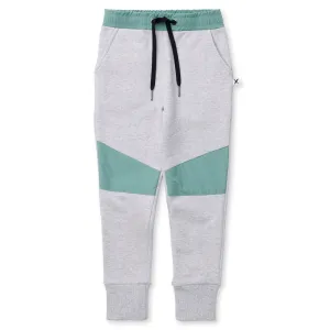 Nylon Patch Furry Trackies - Grey