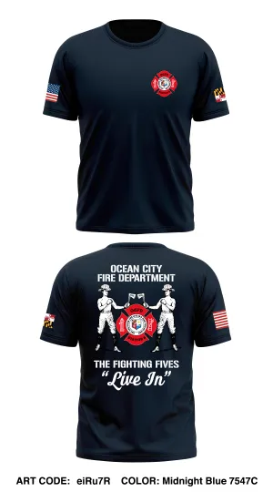 OCFD Station 5 Store 1 Core Men's SS Performance Tee - eiRu7R
