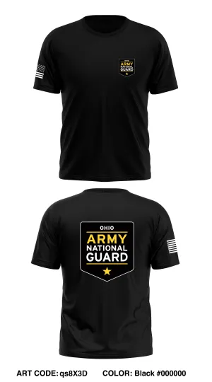 Ohio Army National Guard Core Men's SS Performance Tee - qs8X3D