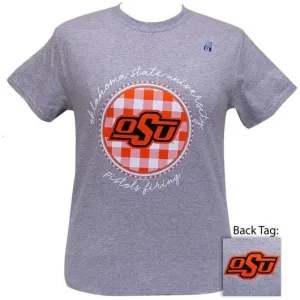 OSU BUFFALO PLAID SPORT GREY-060 SHORT SLEEVE