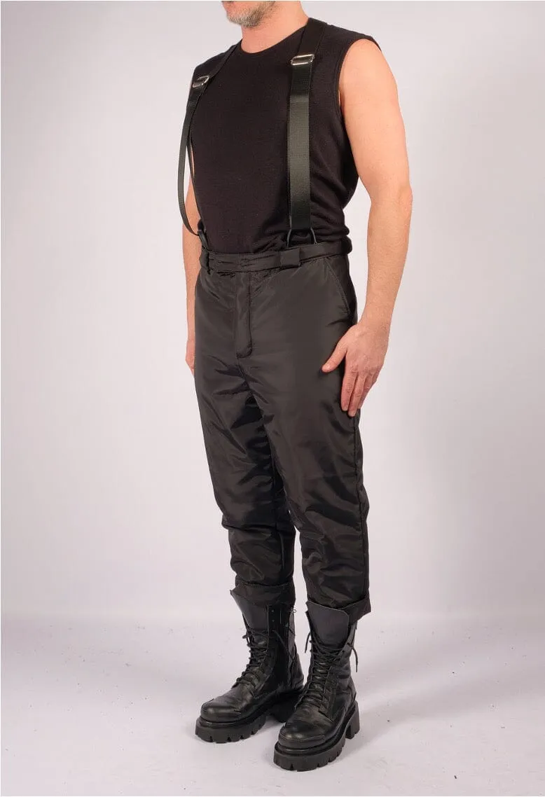 Padded Trousers with Braces