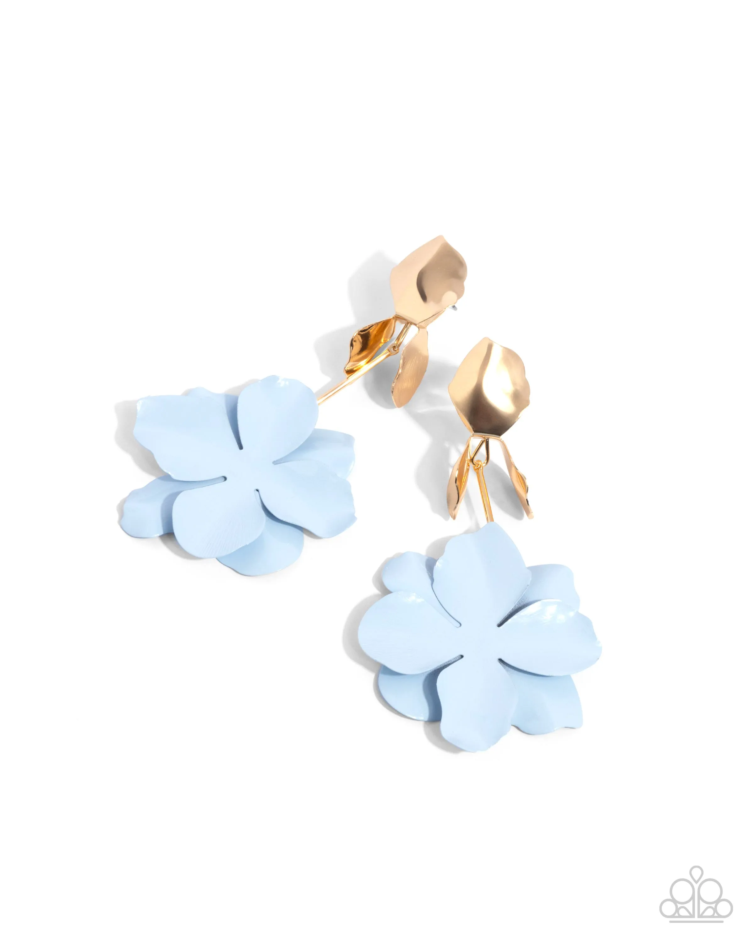 Paparazzi Malibu Moderato - Blue Earrings