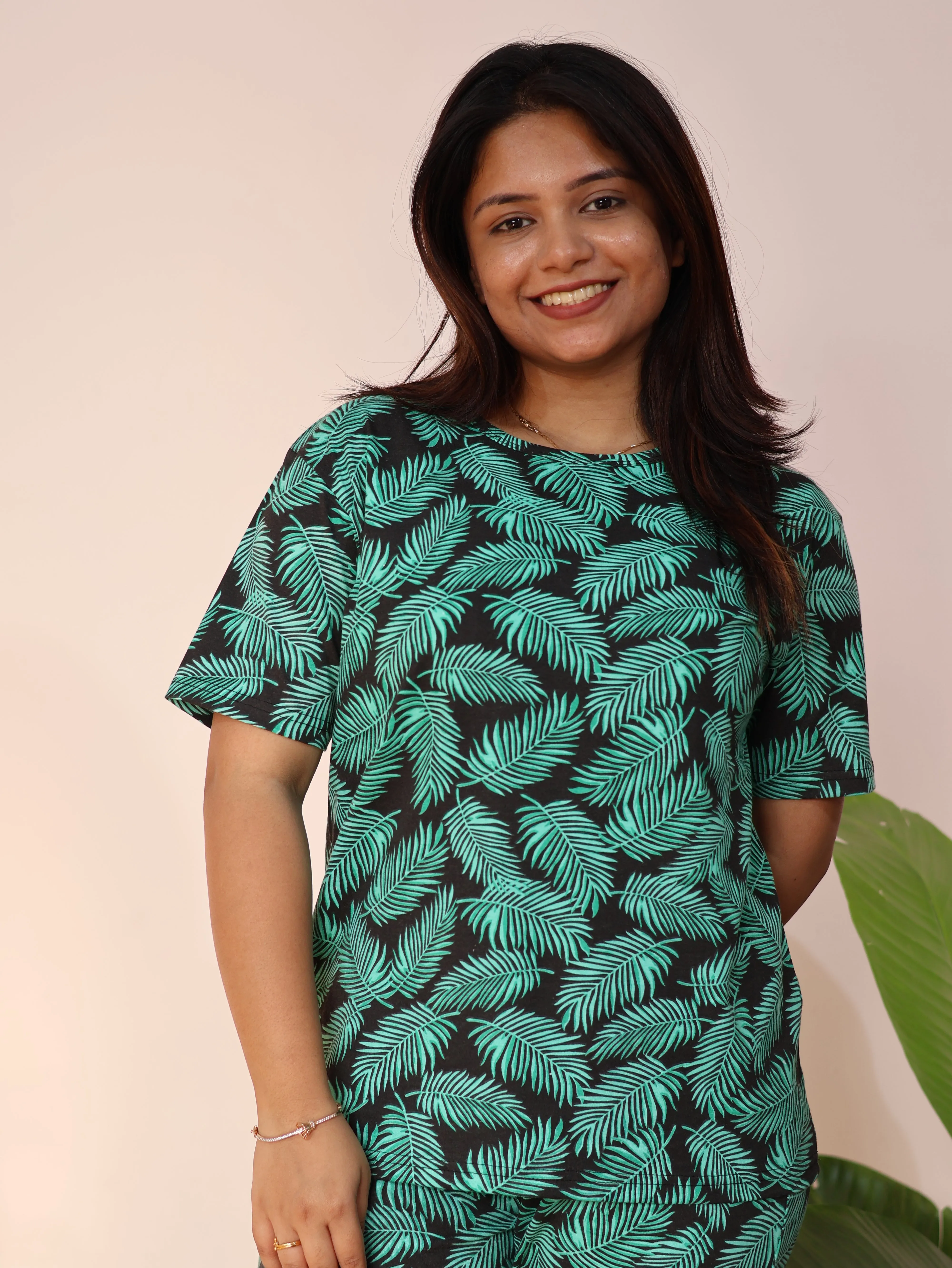 Peony Cotton Lounge Wear Full Pant