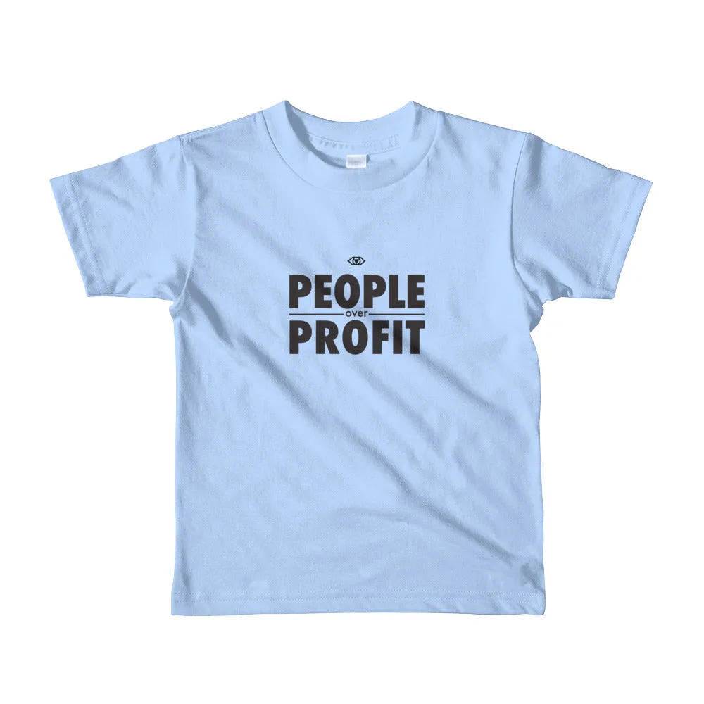 People over Profit Short sleeve kids t-shirt