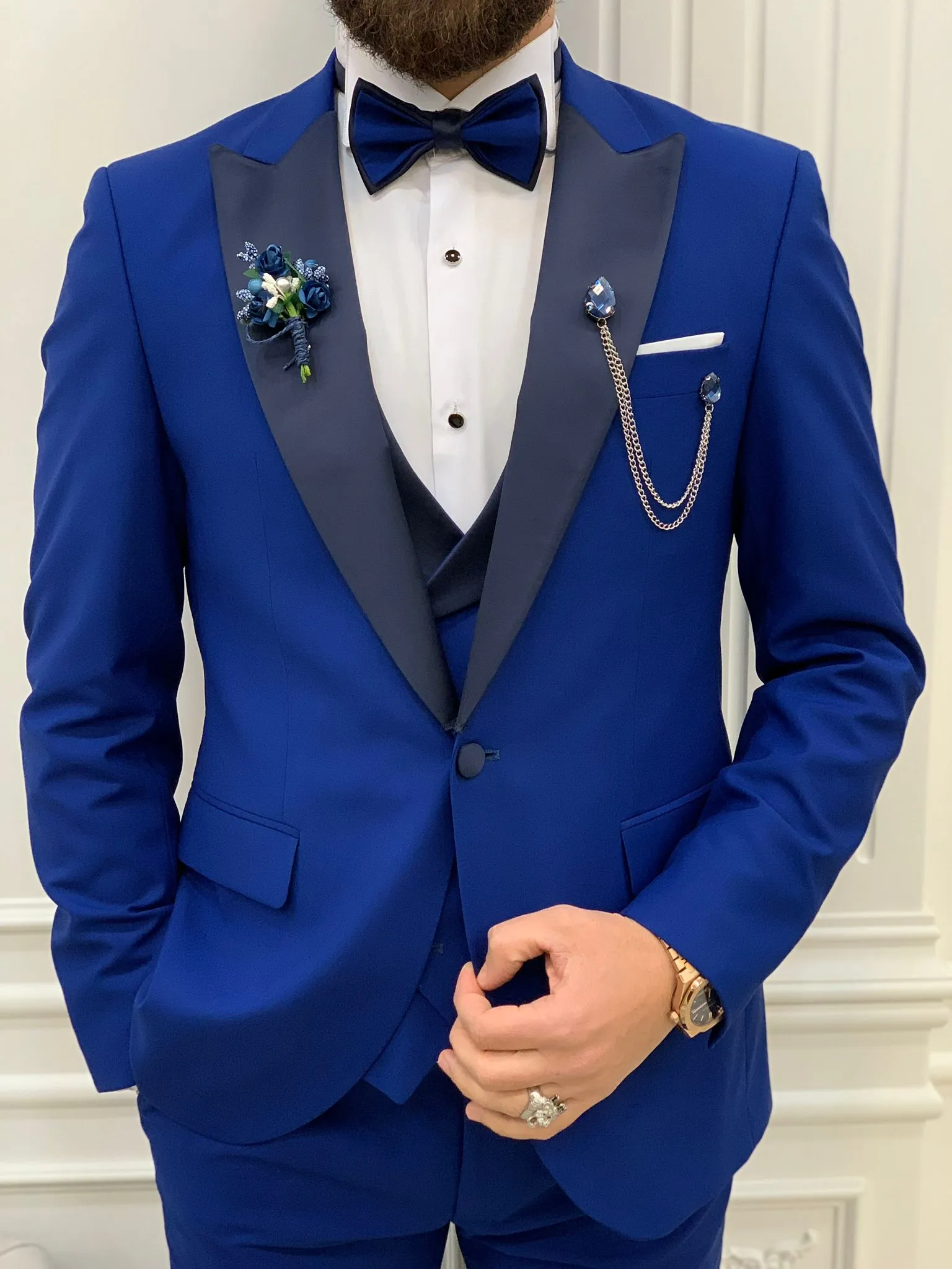 Perris Sax Slim Fit Tuxedo
