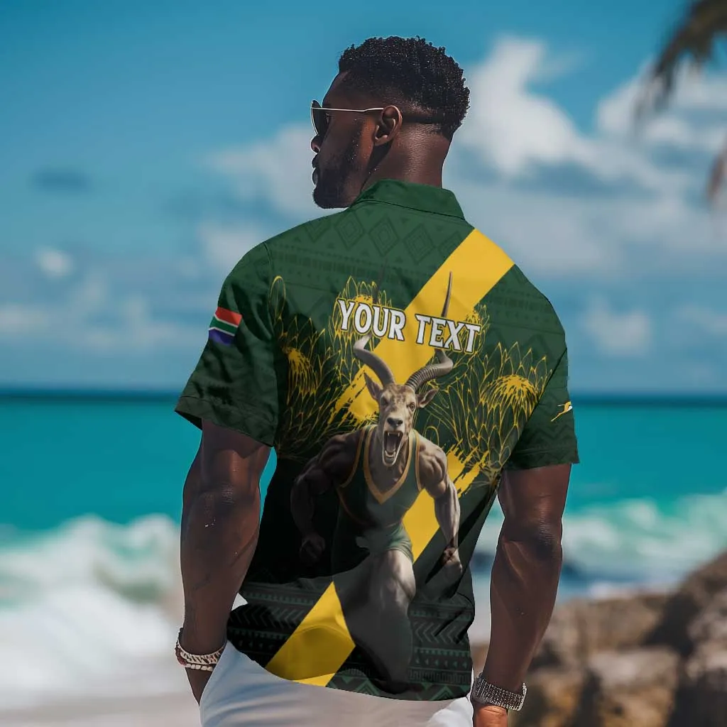 Personalised South Africa Rugby Hawaiian Shirt Proud Bokke We Are Champions LT7