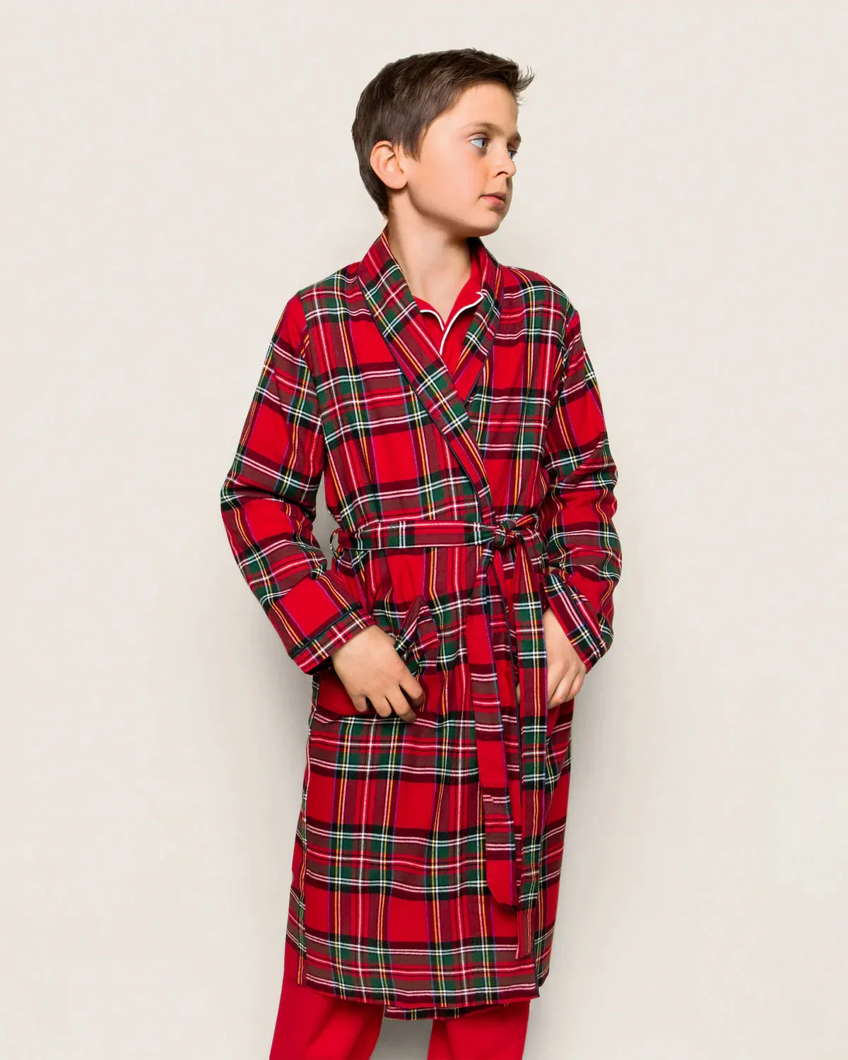 PETITE PLUME- KIDS BRUSHED COTTON ROBE