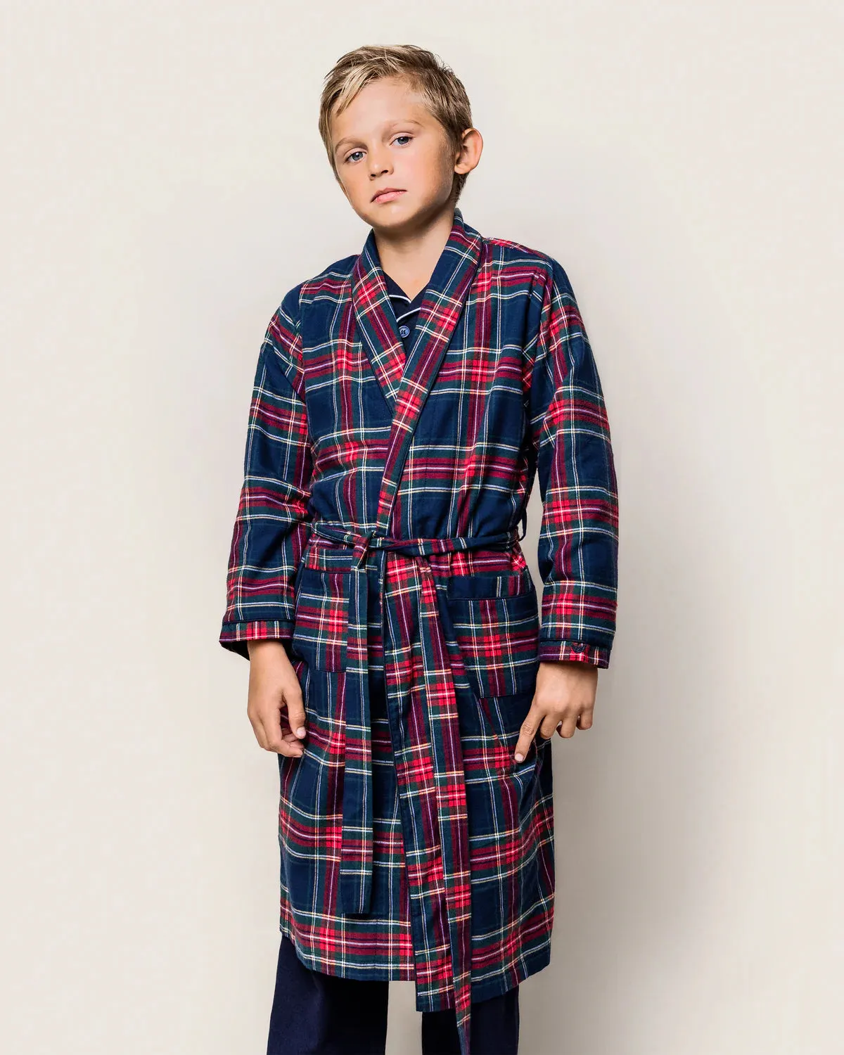 PETITE PLUME- KIDS BRUSHED COTTON ROBE