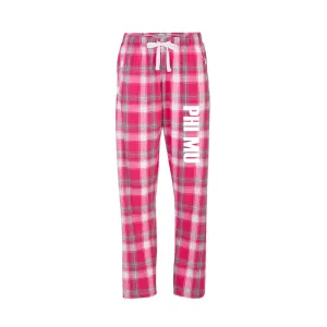 Phi Mu Flannel Pajama Pants