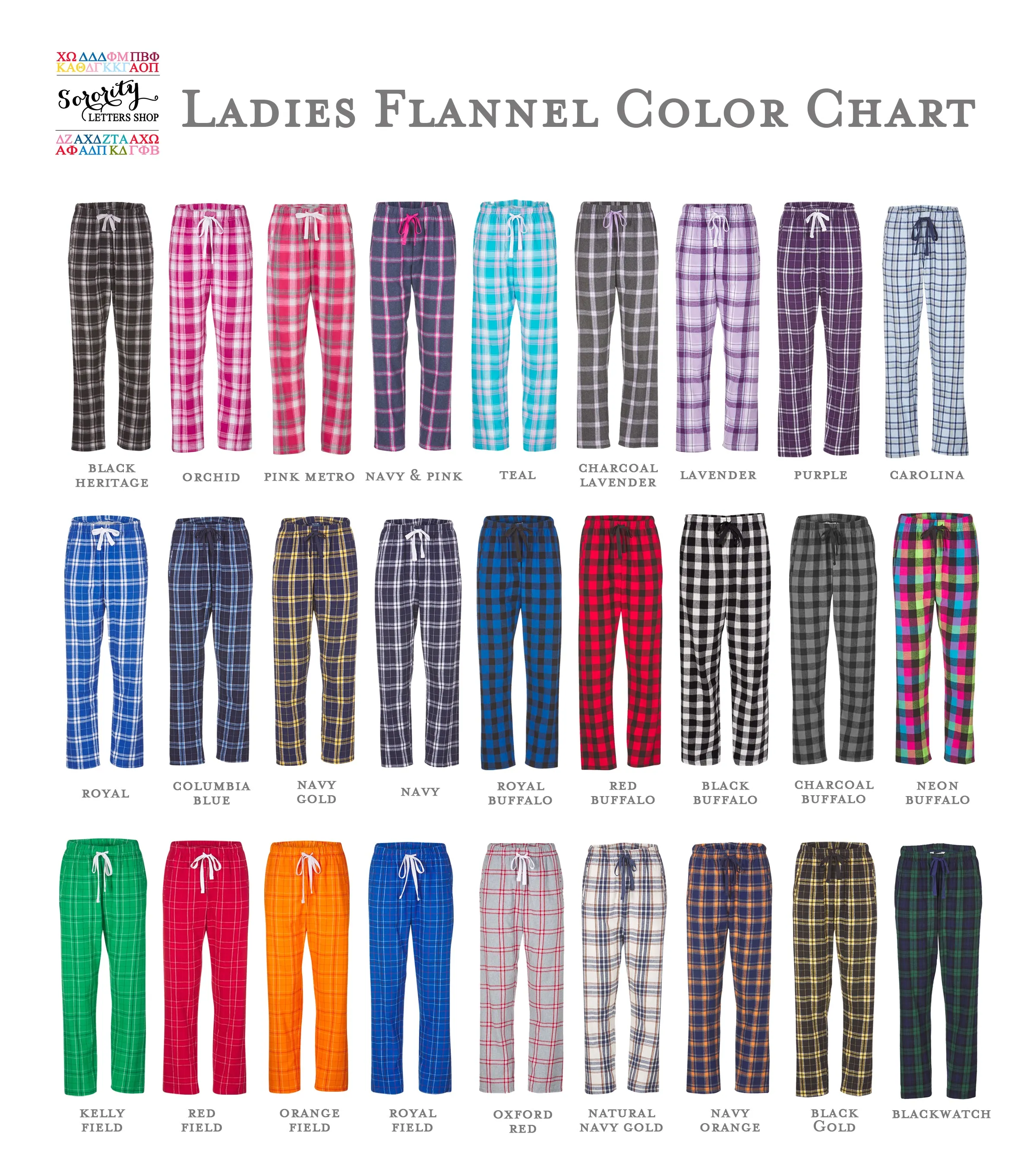 Phi Mu Flannel Pajama Pants