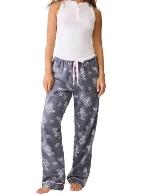 PJ Salvage Flannel Pants in Charcoal