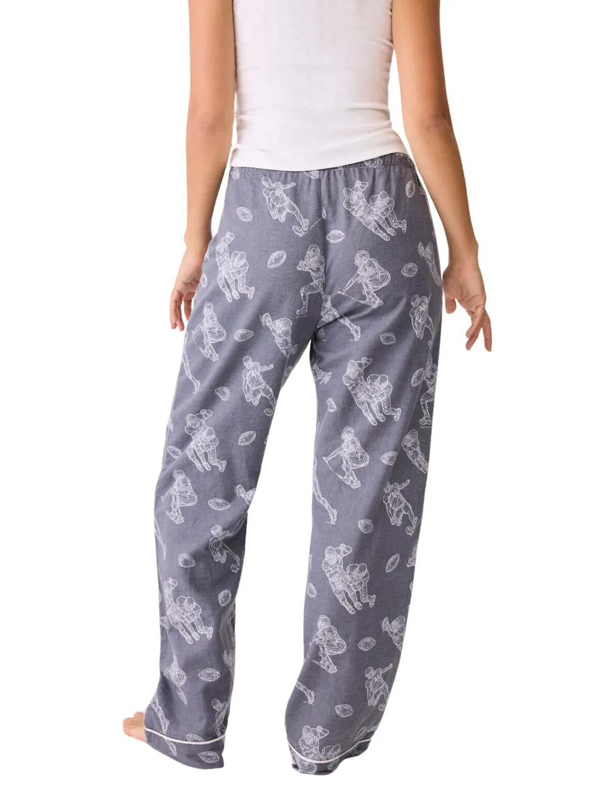 PJ Salvage Flannel Pants in Charcoal