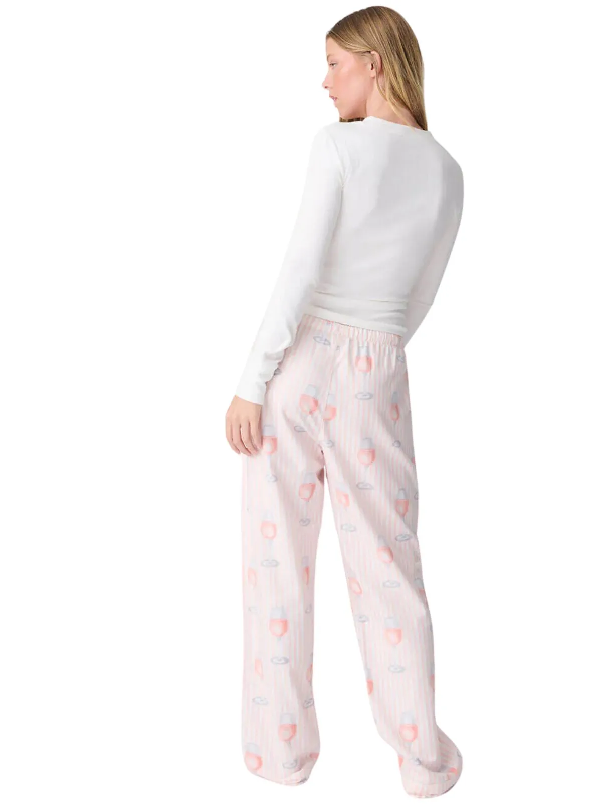 PJ Salvage Flannels in Pink Mist