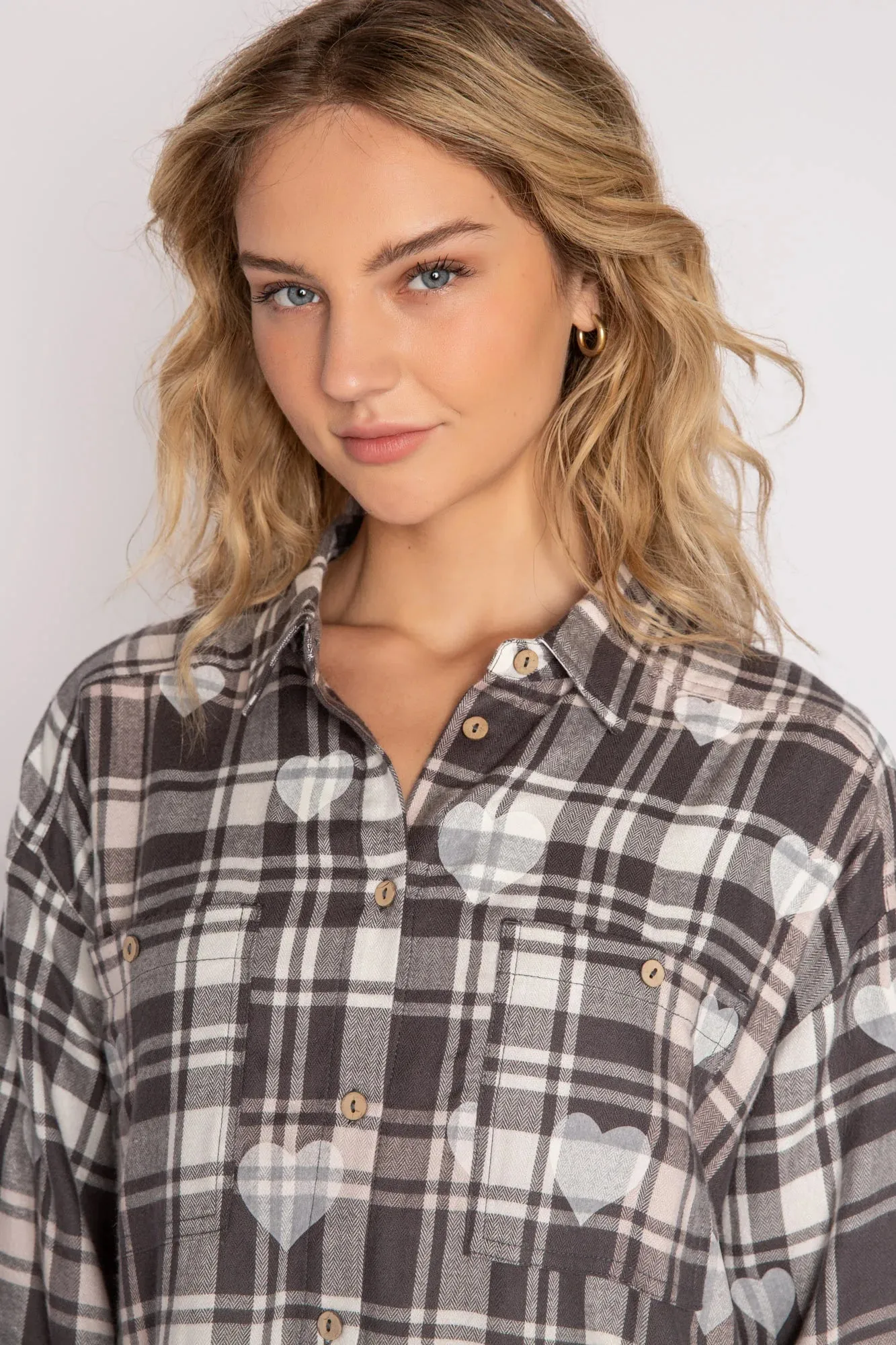 PJ Salvage Mad For Plaid Flannel PJ Set
