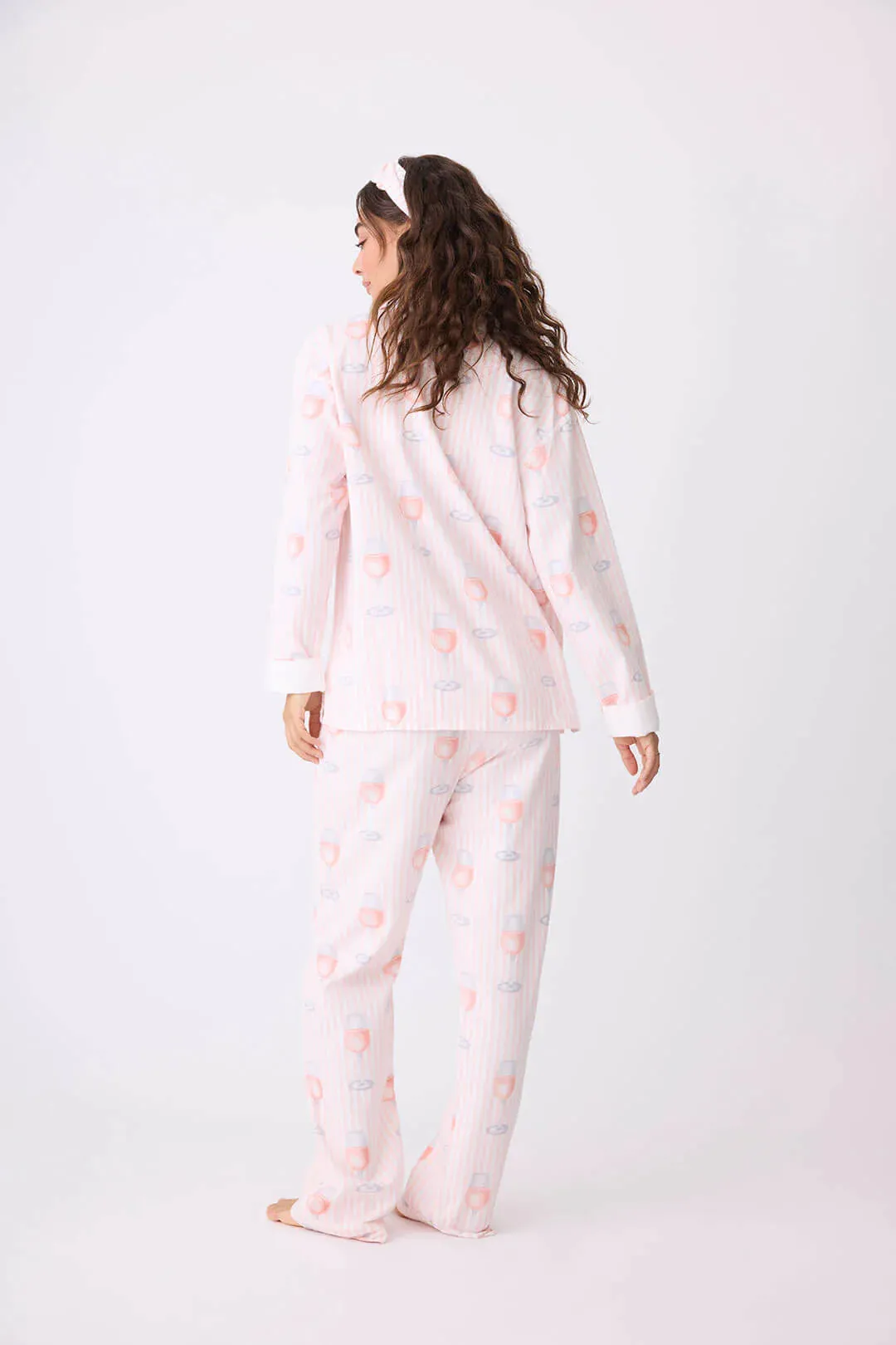 PJ SALVAGE - Rose All Day Flannel PJ Set - RPFLPJ- PINK MIST