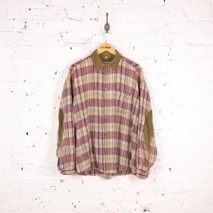 Plaid Check Shirt - Beige - XL