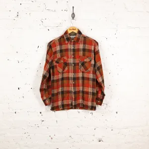 Plaid Check Shirt - Orange - S