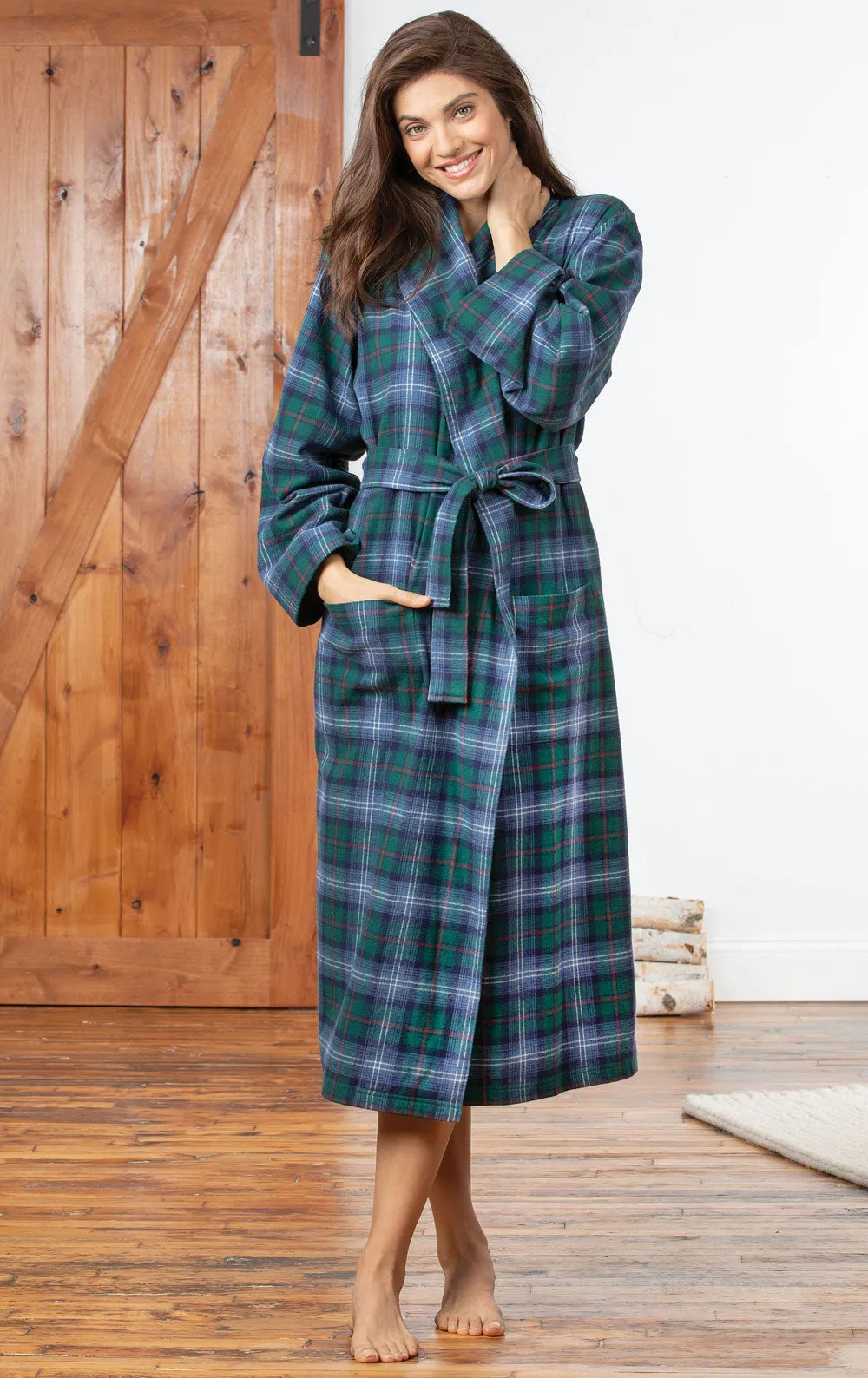 Plaid Flannel Robe