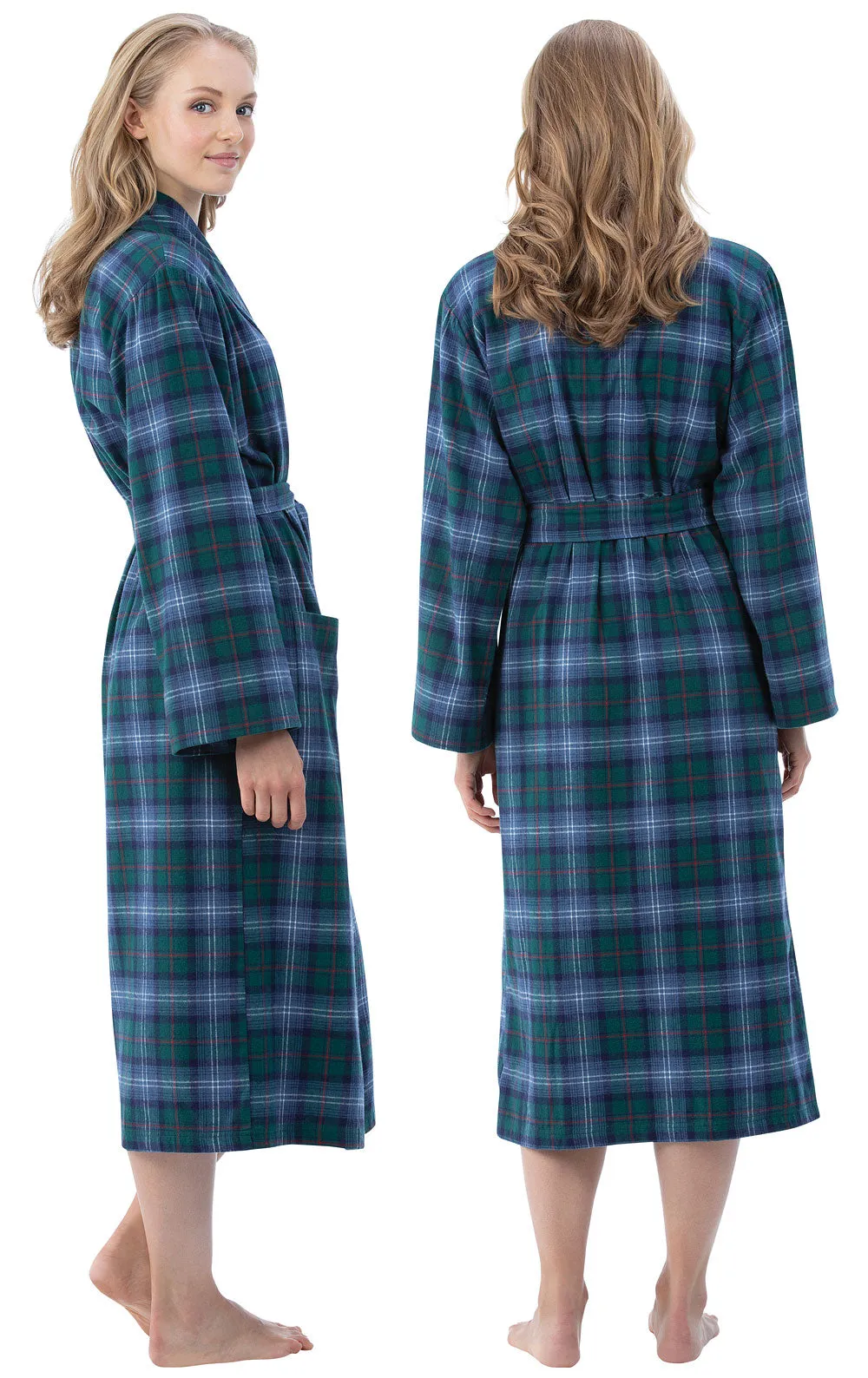 Plaid Flannel Robe