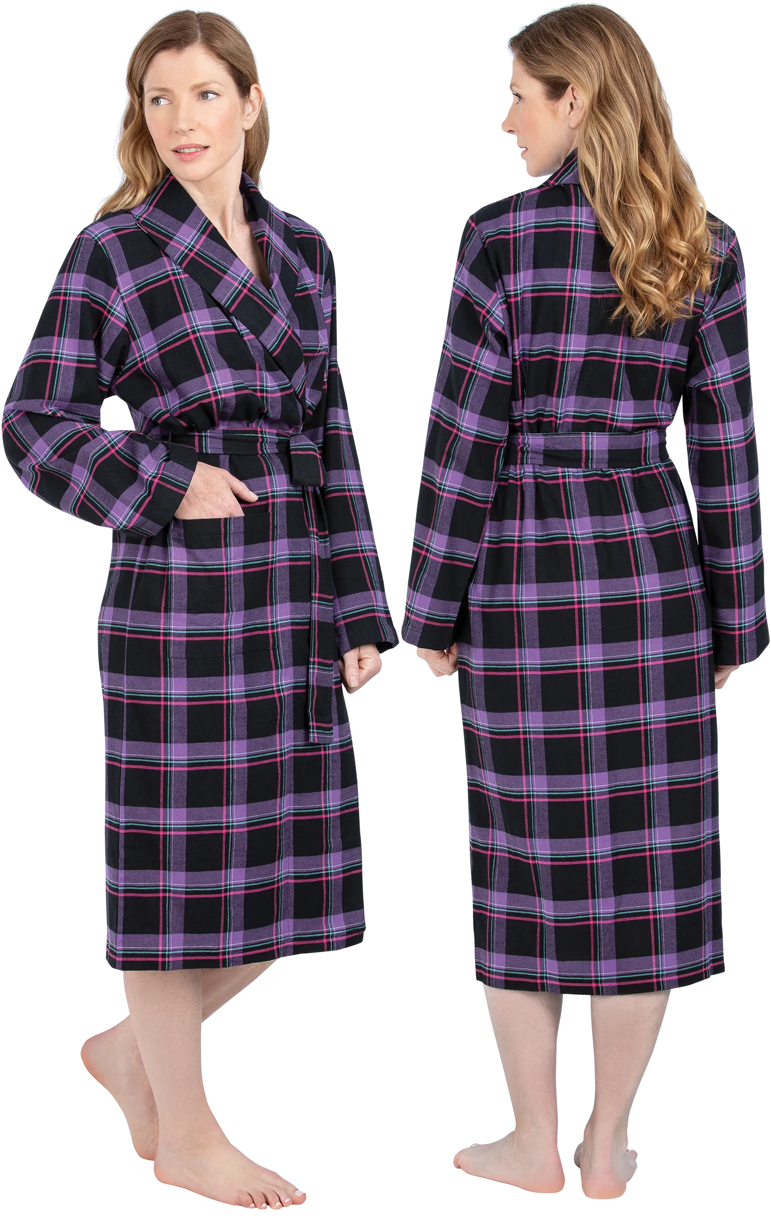 Plaid Flannel Robe