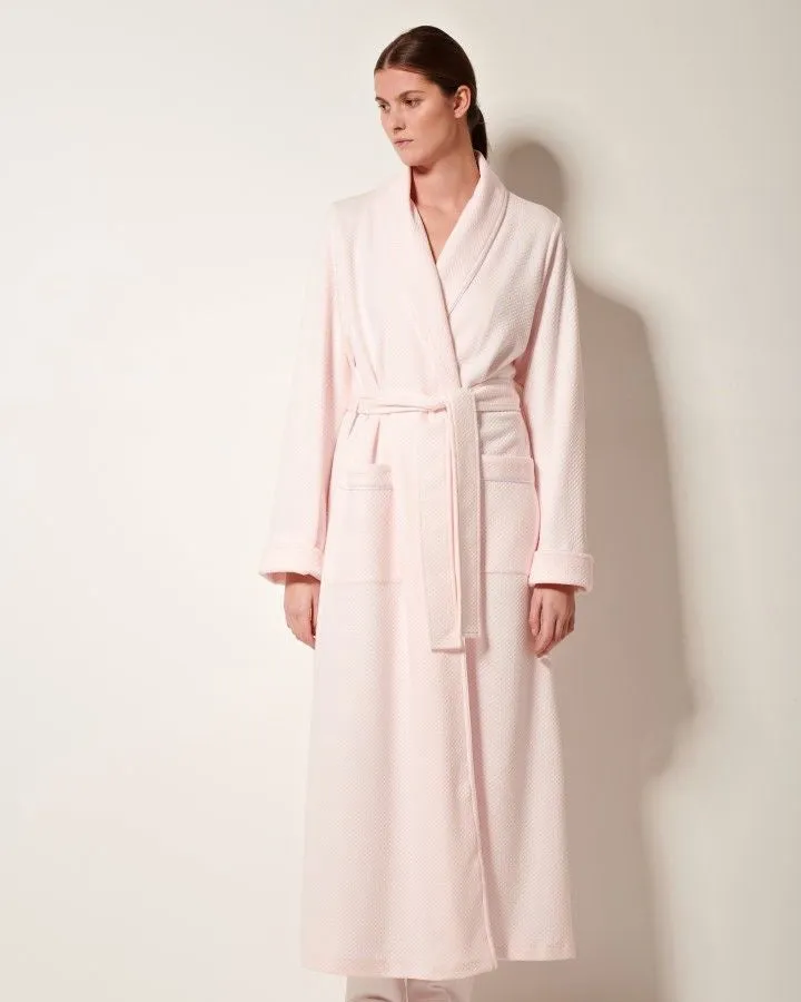 Pluto - Sylvie Matelassé Dressing Gown - Pink