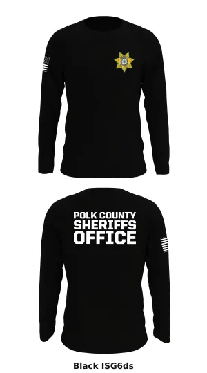 Polk county sheriffs office Store 1 Core Men's LS Performance Tee - ISG6ds