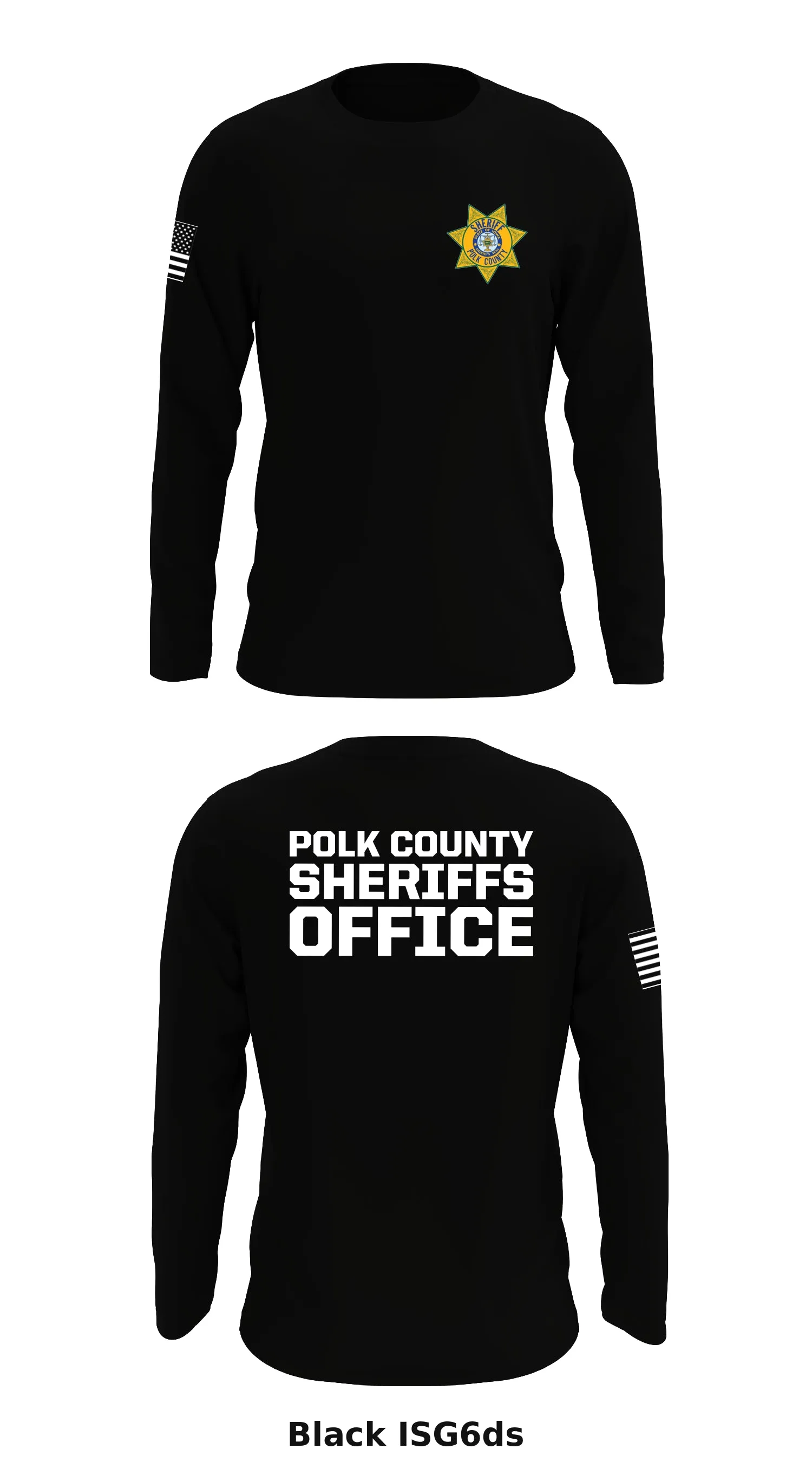 Polk county sheriffs office Store 1 Core Men's LS Performance Tee - ISG6ds