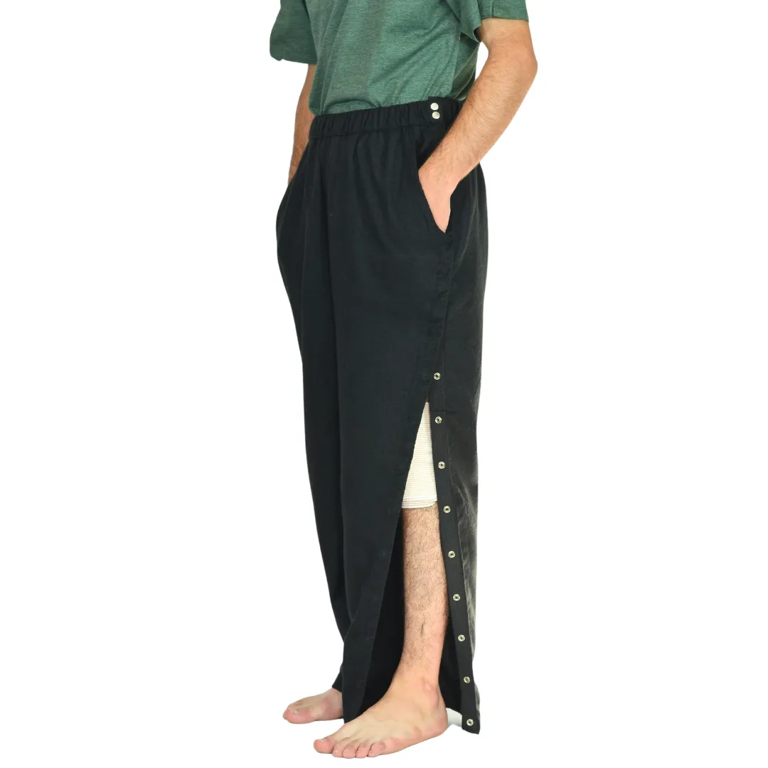 Post Surgery Recovery Unisex Tearaway Flannel Pajamas
