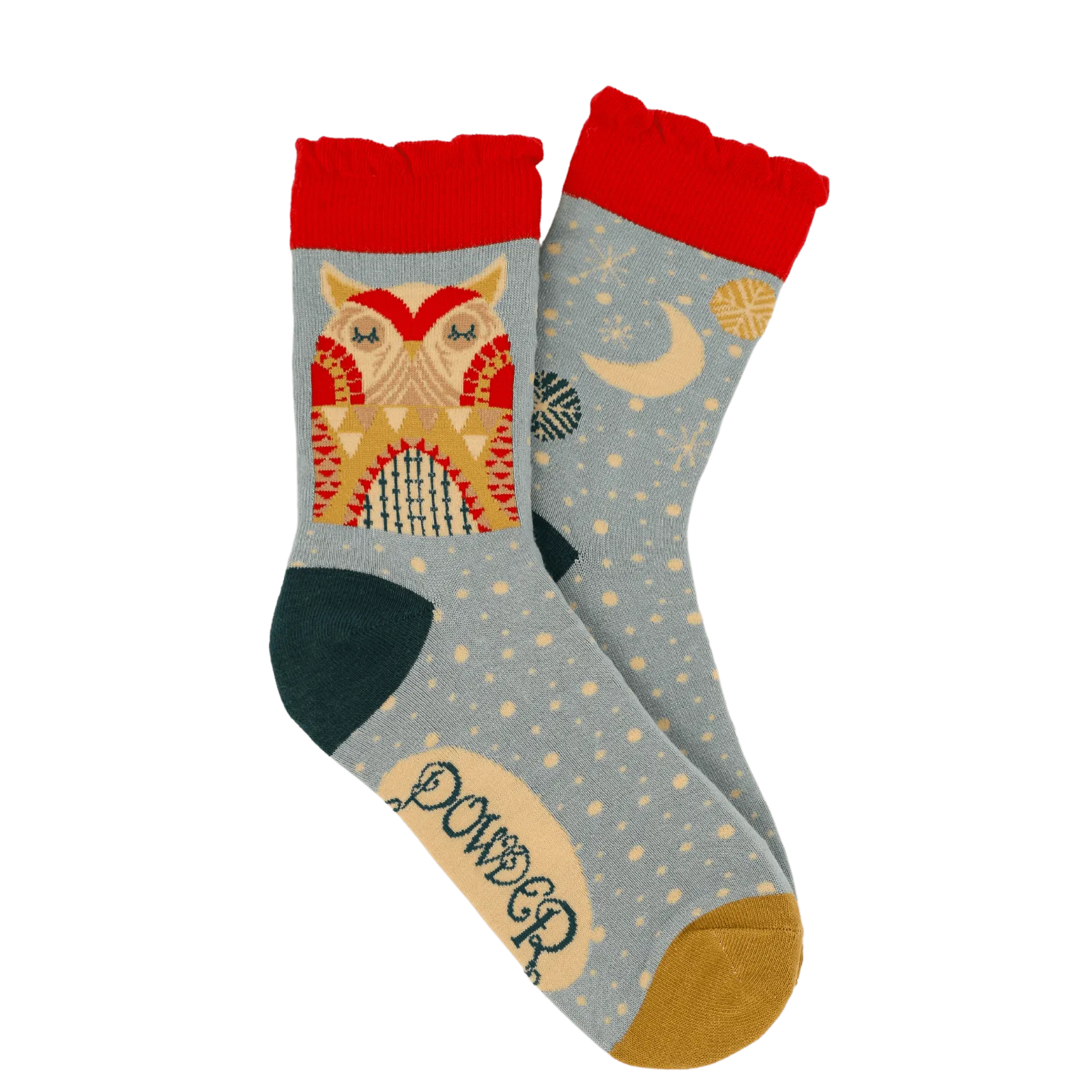Powder Owl By Moonlight Ankle Socks