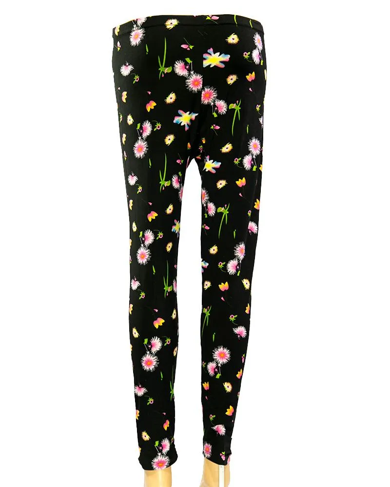 Printed Tights - Jersey Pajama For Women - PP-005