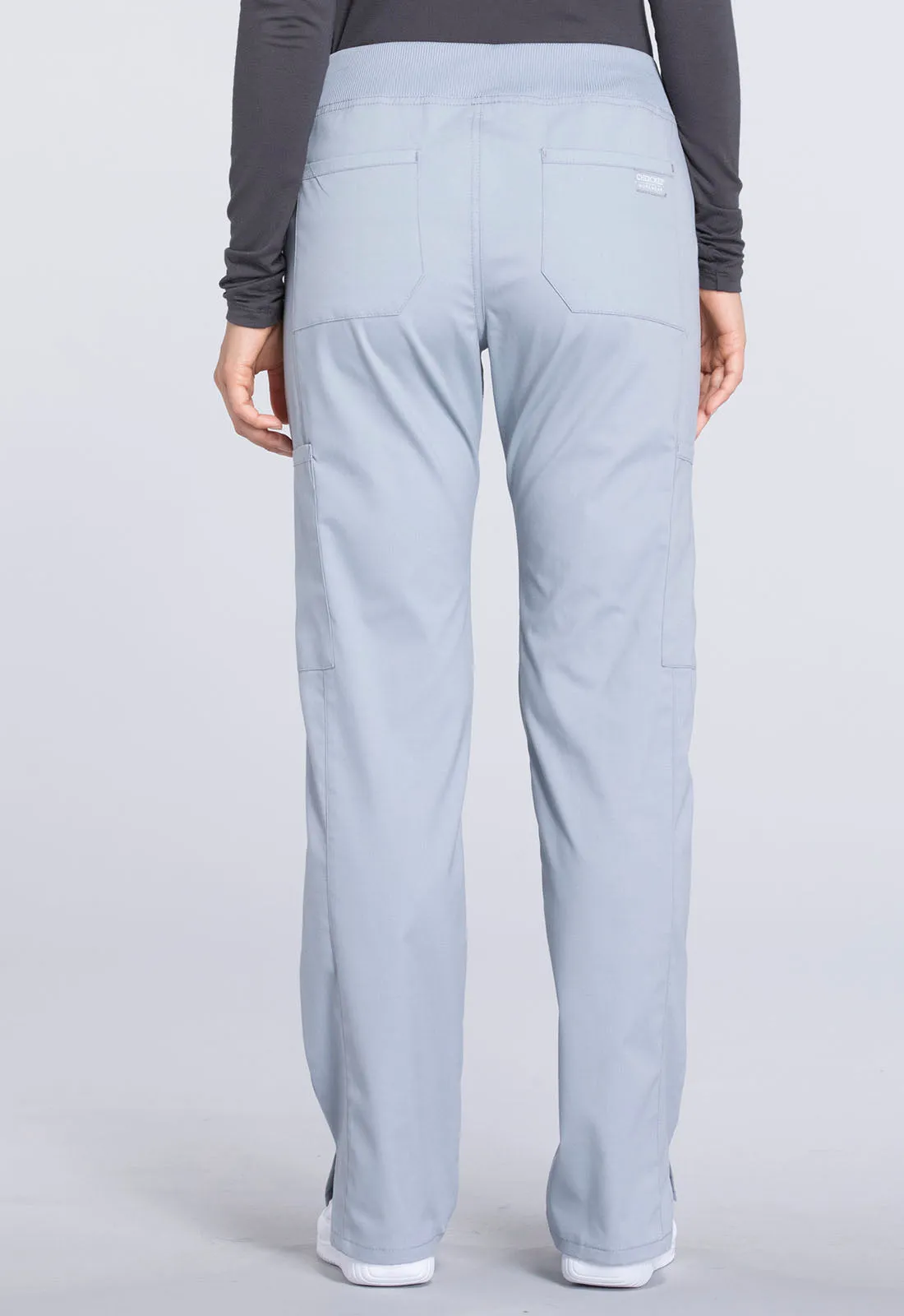 Professionals WW170 Mid Rise Straight Leg Pull-on Cargo Pants Grey