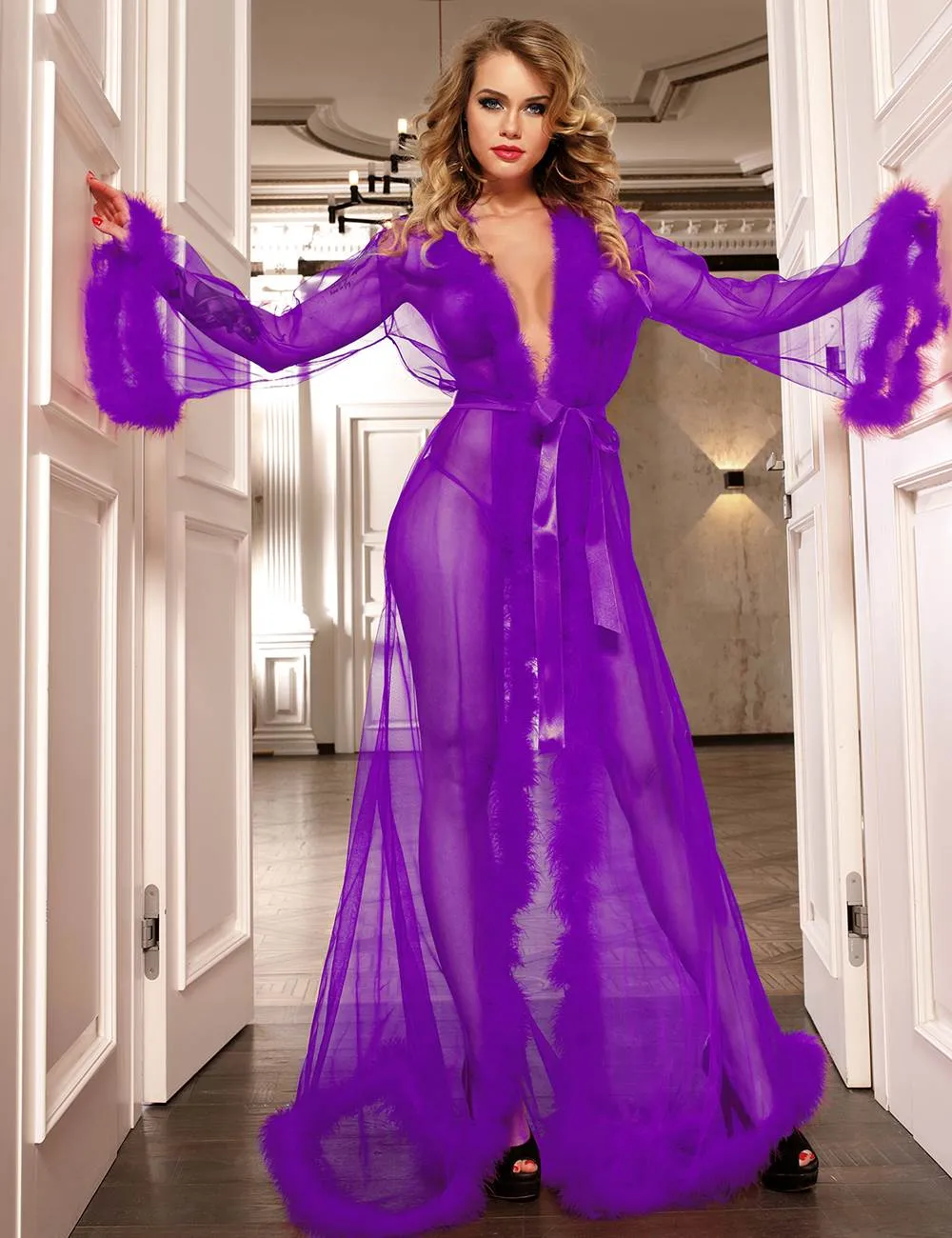 Queen Robe Perspective Sheer Sleepwear Egypt