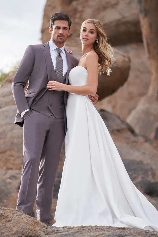 "Brunswick" Mulberry Ultra Slim Suit Pants