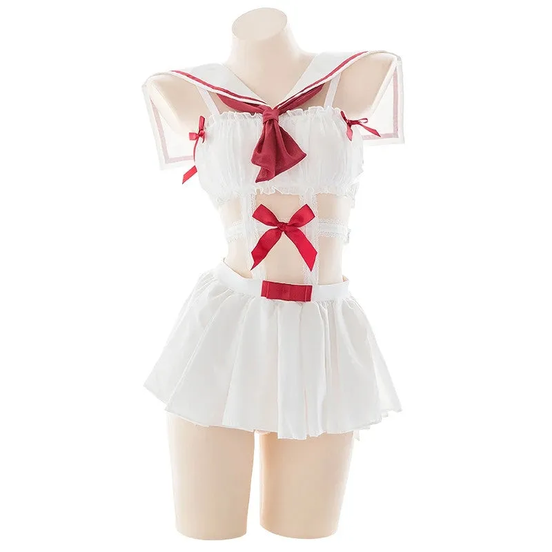 "CUTE BOW SAILOR DRESS" SUIT Y042114