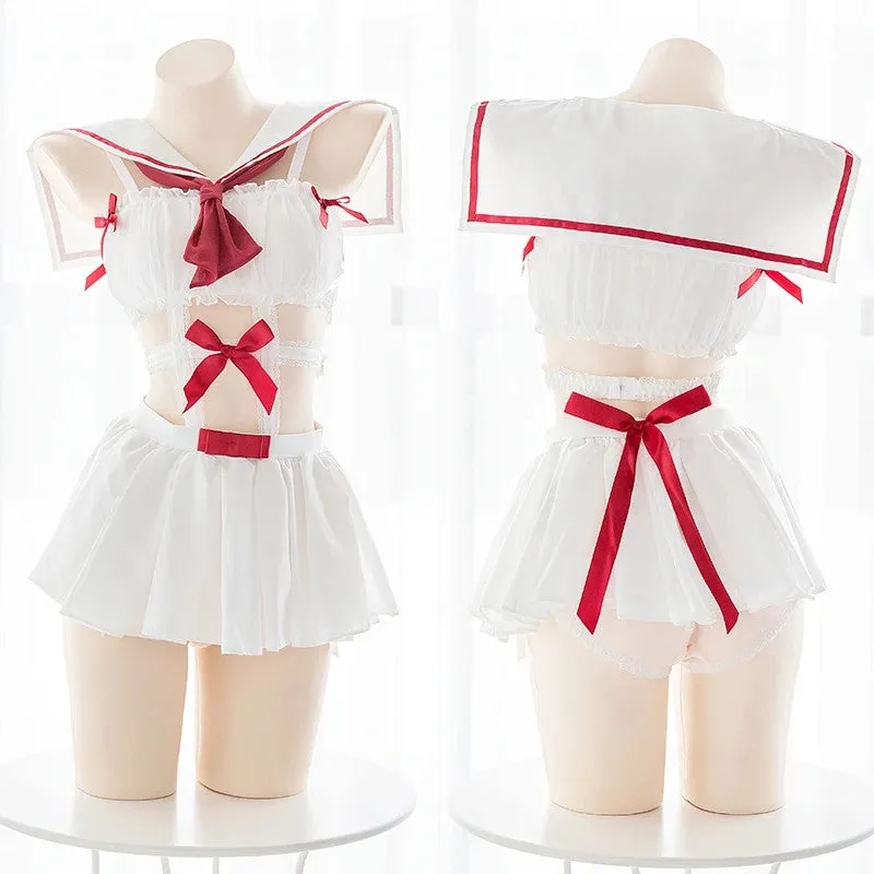 "CUTE BOW SAILOR DRESS" SUIT Y042114