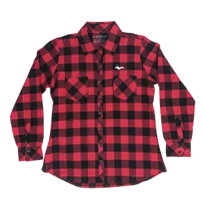 "U.P. SILHOUETTE" Womens Buffalo Plaid Extra Heavyweight Flannel Shirt