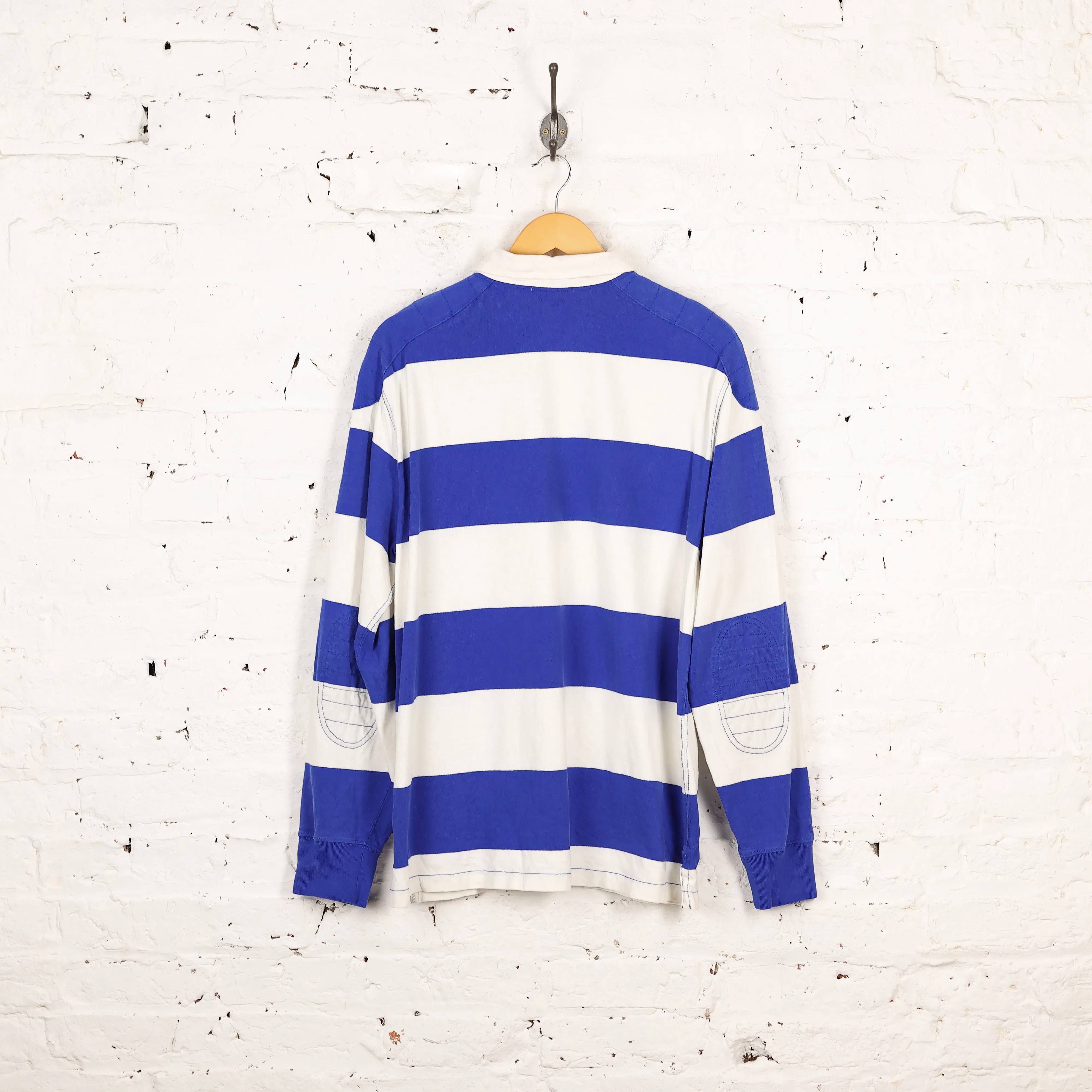 Ralph Lauren Striped Rugby Polo Shirt - Blue - XL