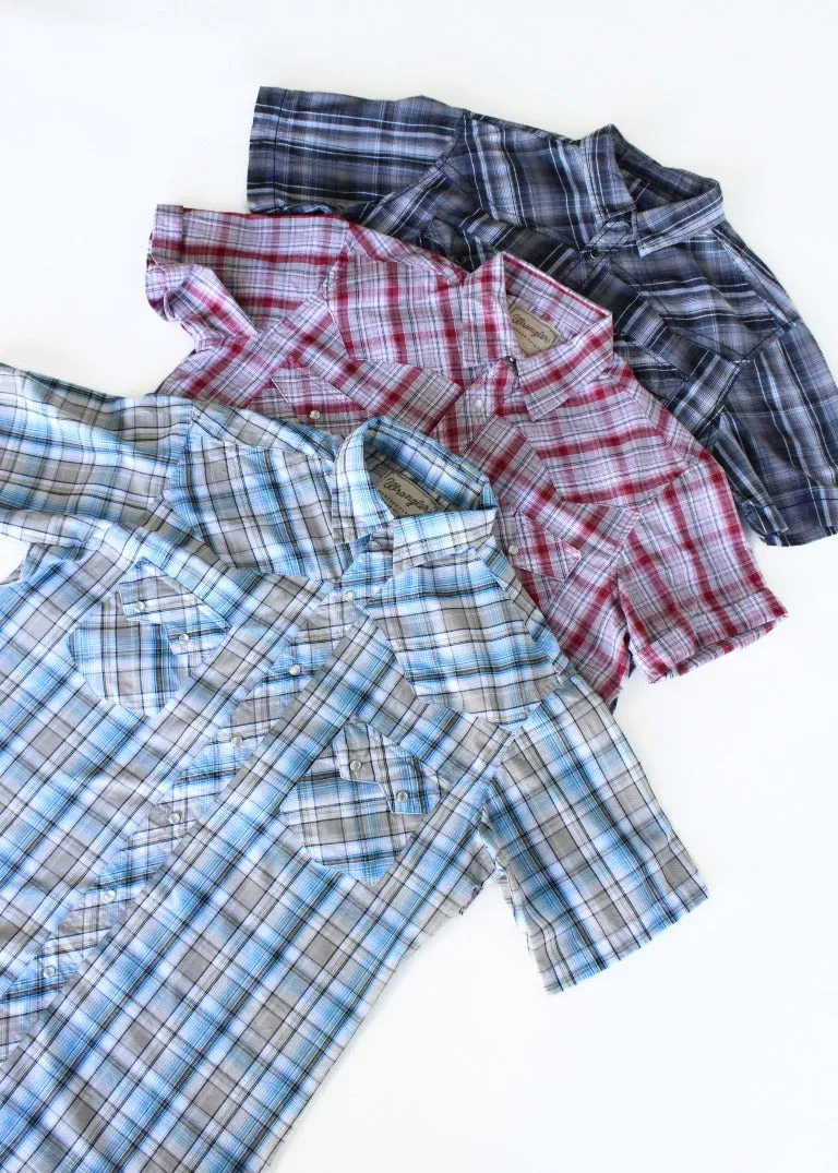 RCYCLD Plaid Western Shirt