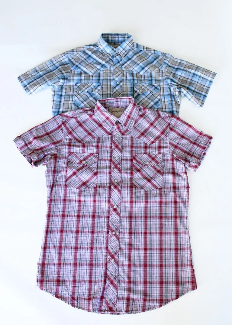 RCYCLD Plaid Western Shirt