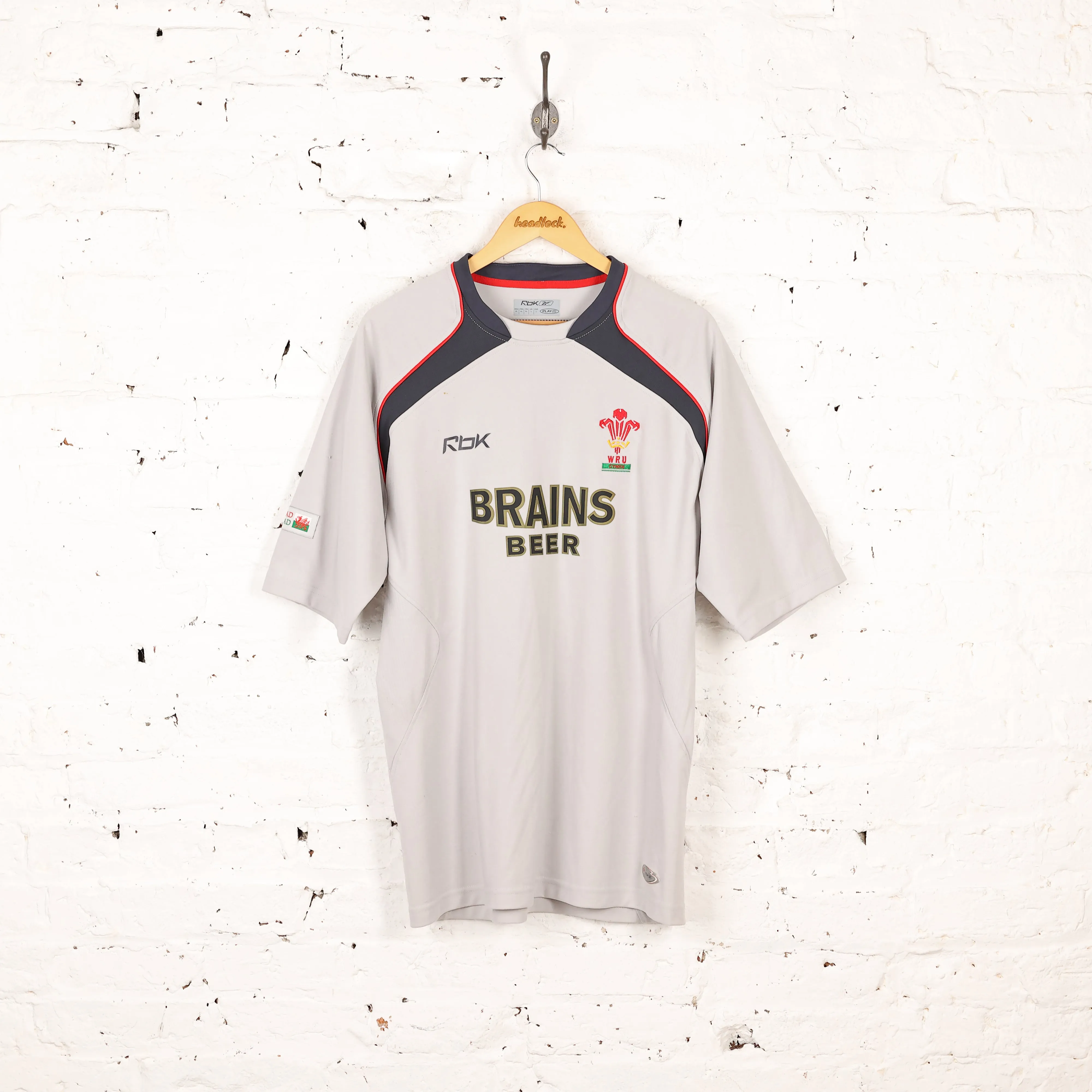 Reebok Wales 2006 Away Rugby Shirt - Grey - L
