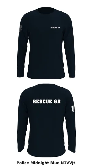 Rescue 62 Store 1 Core Men's LS Performance Tee - N1VVJt