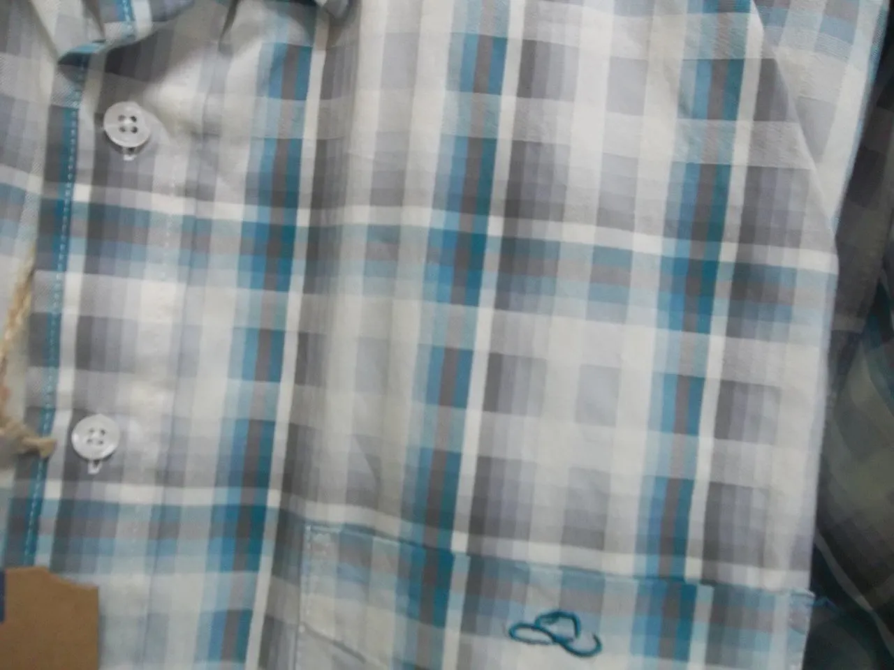 Resistol Men's Blue Plaid Button Up