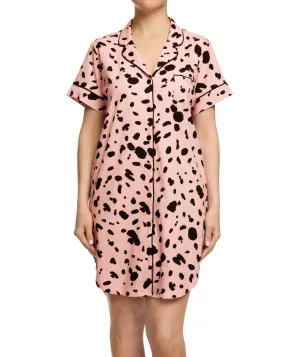Sadie Short Sleeved Night Shirt - Dappled Spot