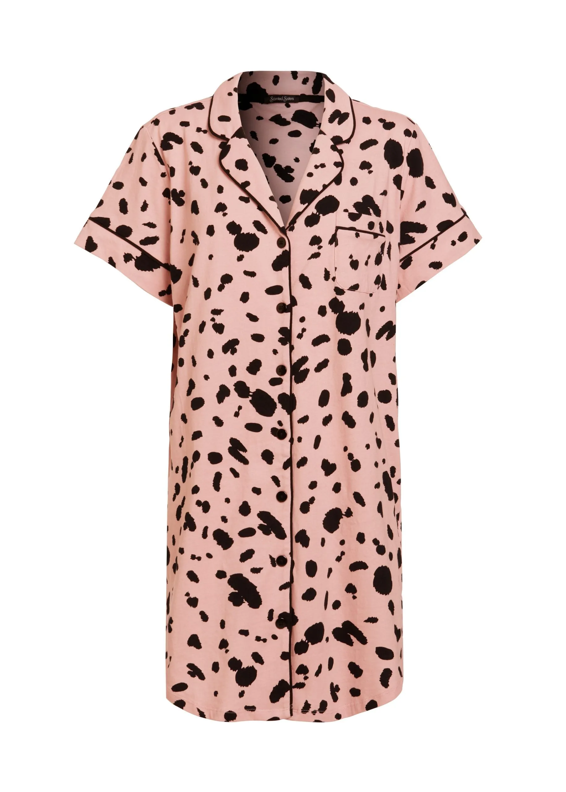 Sadie Short Sleeved Night Shirt - Dappled Spot