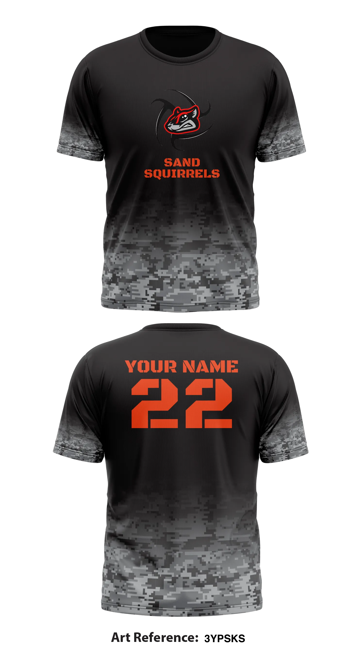 Sand Squirrels Store 1 Core Men's SS Performance Tee - 3YPsKS