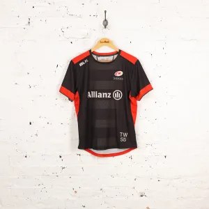 Saracens BLK Rugby Training Shirt - Black - M