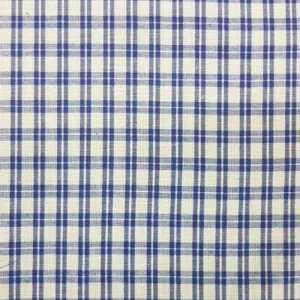 School Checks Fabric Blue