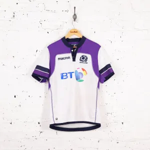 Scotland Macron Away Rugby Shirt - White - L