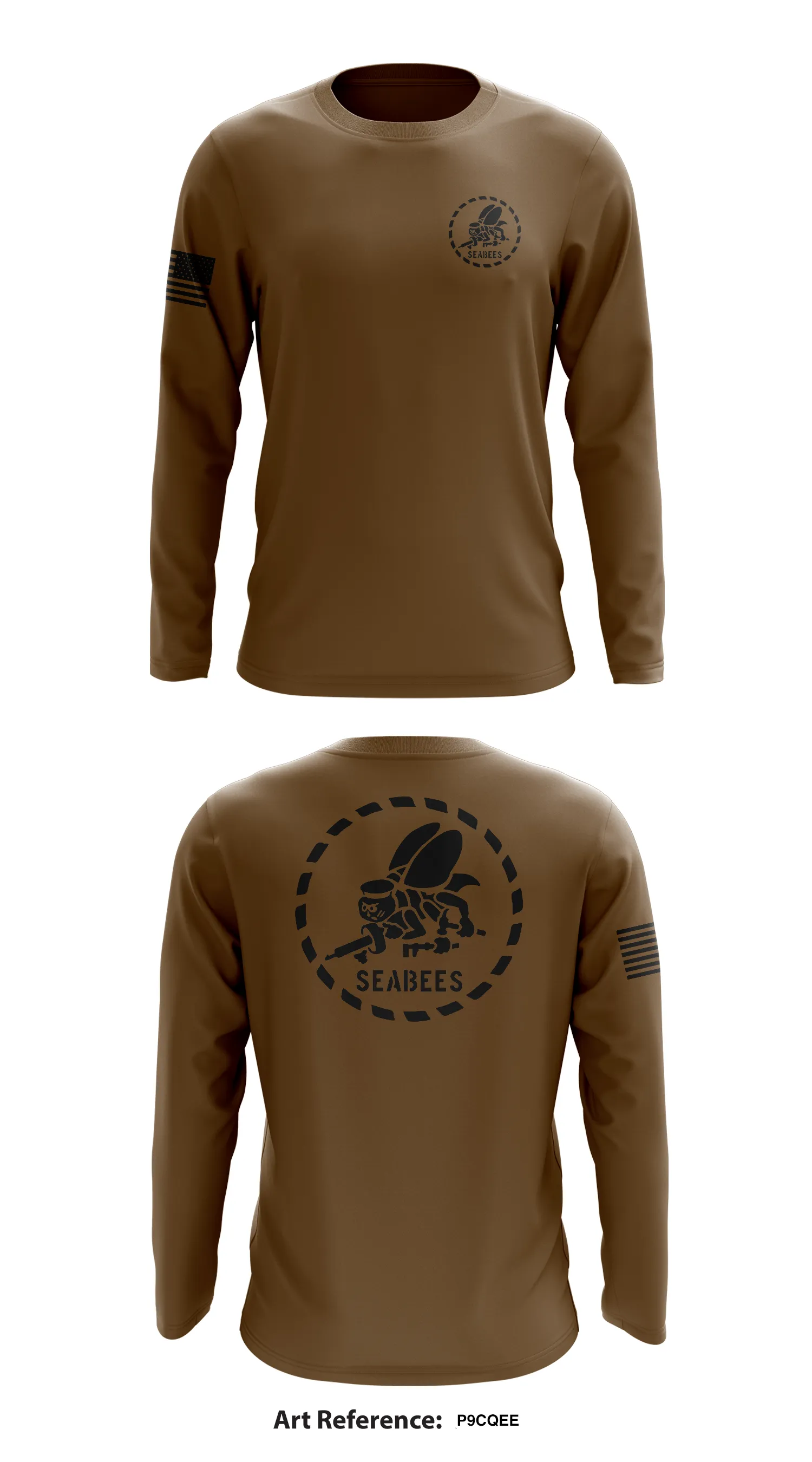 Seabees Store 1 Core Men's LS Performance Tee - P9CQee