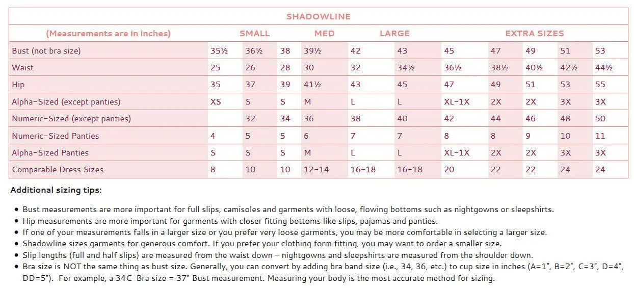 Shadowline Silhouette New High Low Vintage Style Nightgown 35737